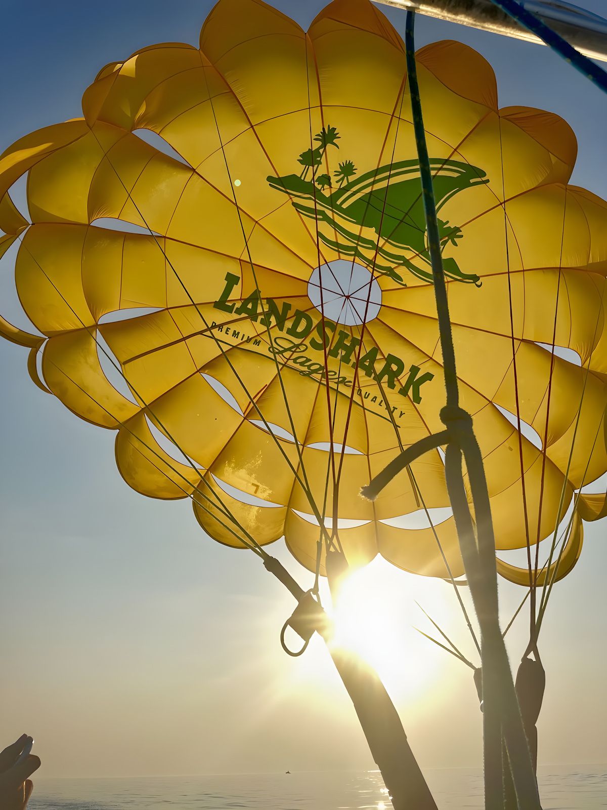 Into the sun: Grand Bend Parasail, Lake Huron